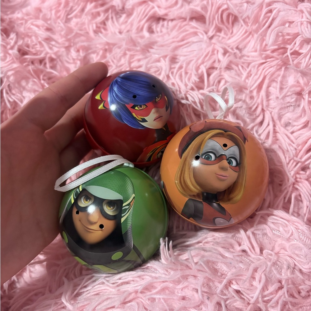 Miraculous ladybug ornament lot